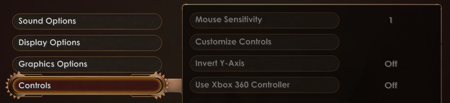 Mouse Sensitivity